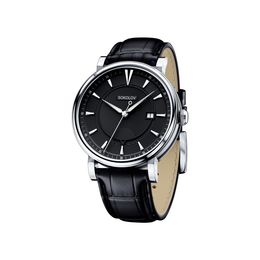 Купить мужские серебряные часы в Москве в интернет-магазине, артикул 101.30.00.000.05.01.3