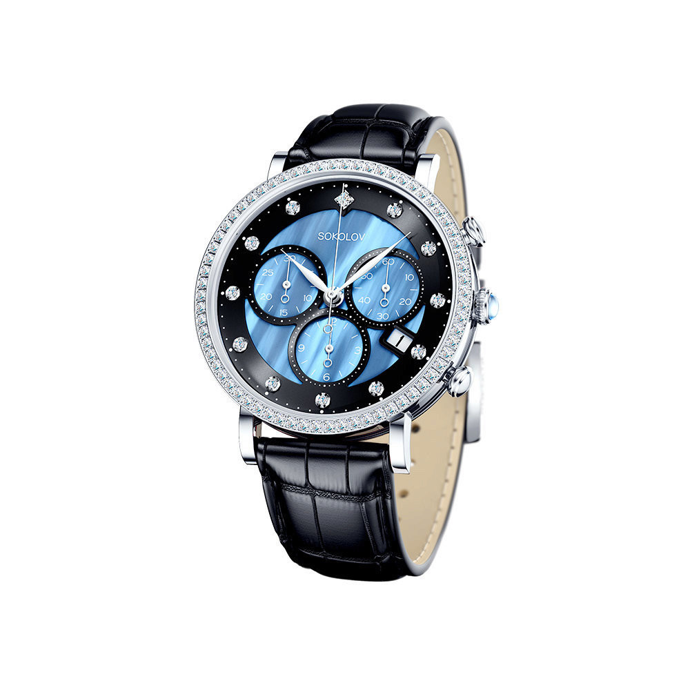 Купить женские серебряные часы в Москве в интернет-магазине, артикул 127.30.00.001.04.01.2