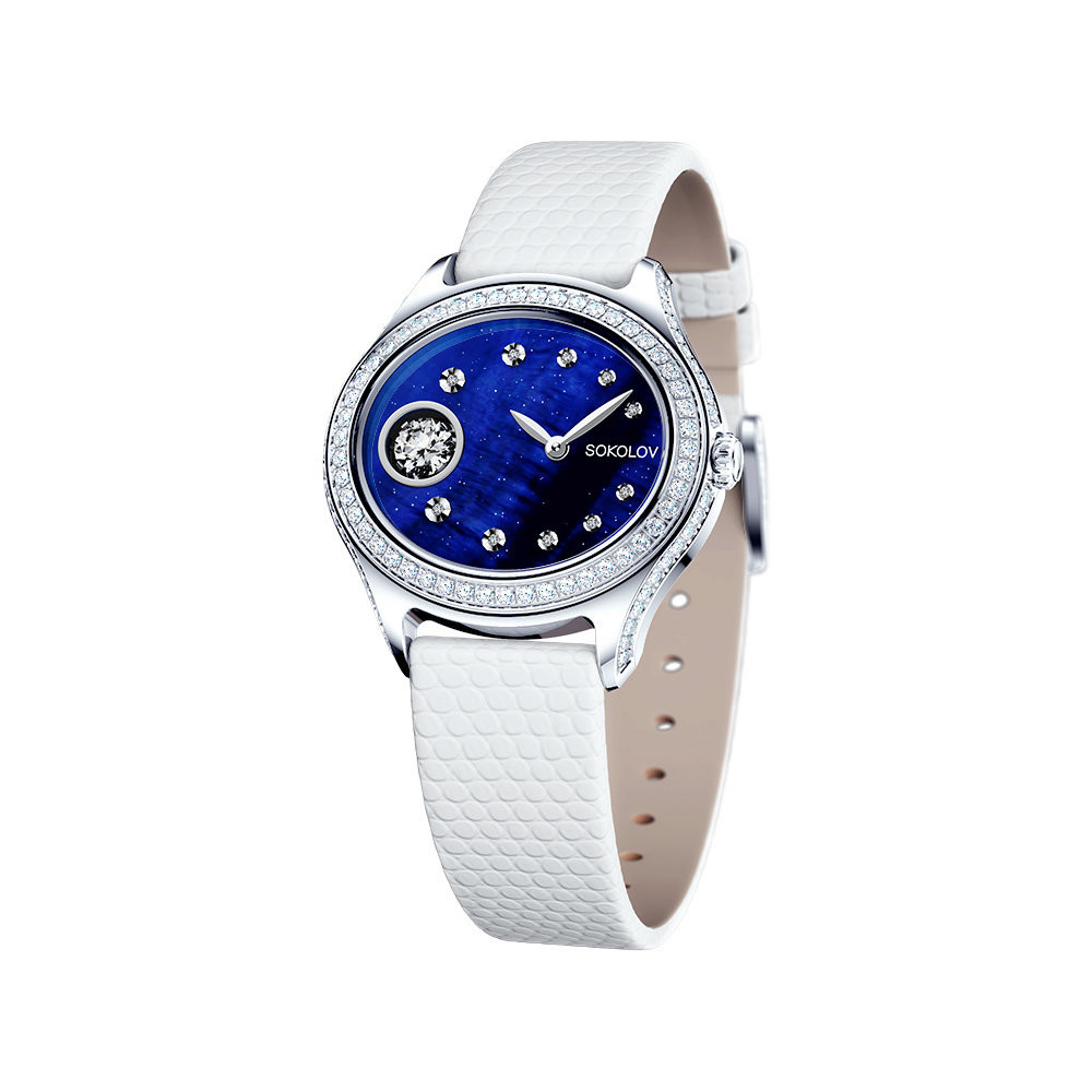 Купить женские серебряные часы в Москве в интернет-магазине, артикул 145.30.00.001.02.01.2