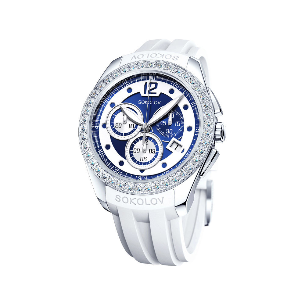 Купить женские серебряные часы в Москве в интернет-магазине, артикул 149.30.00.001.10.06.2