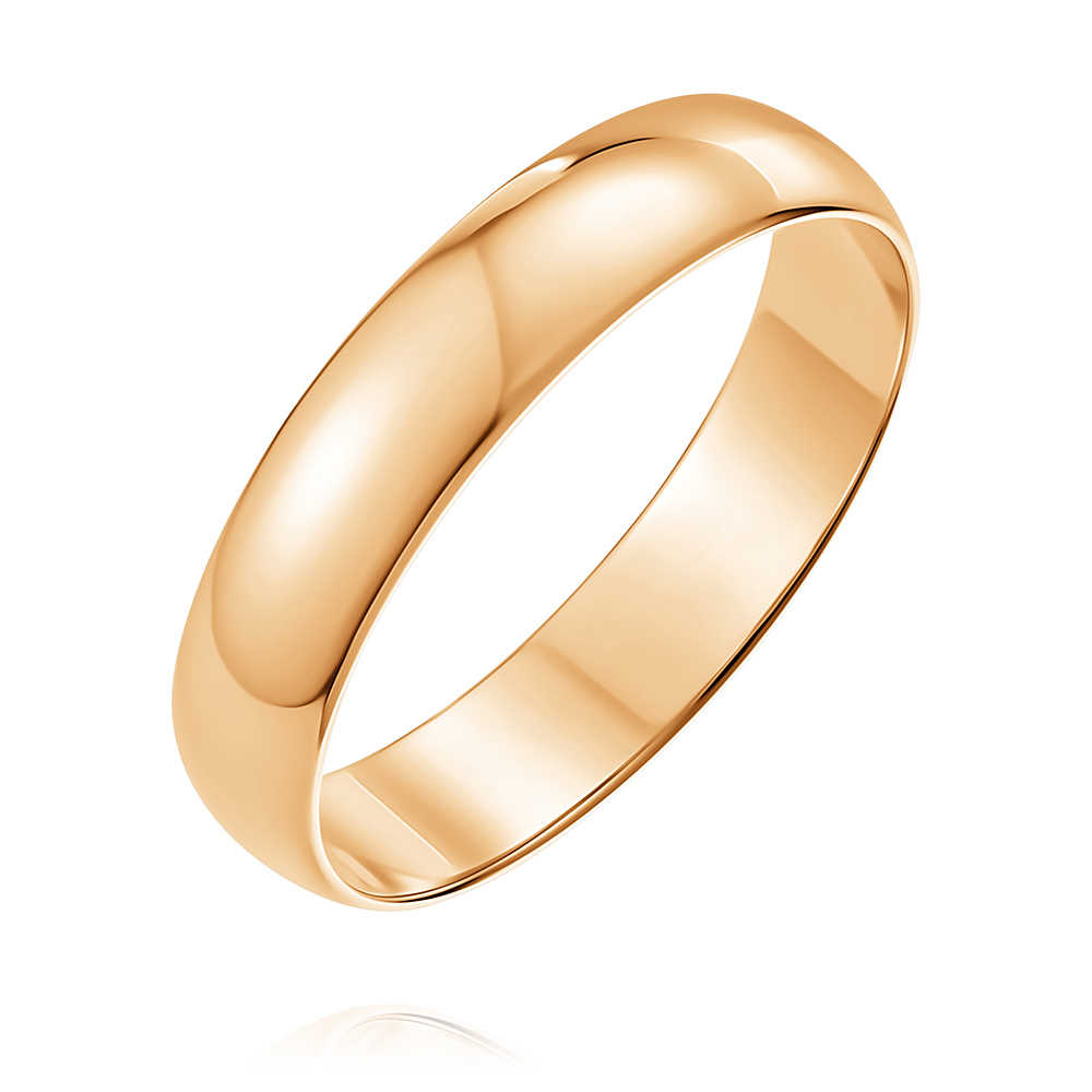 Купить обручальное кольцо из красного золота 585 пробы в Москве в интернет-магазине, артикул 1236005-А50-01