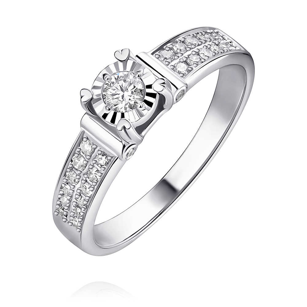Кольца из белого золота — купить кольцо из белого золота в интернет-магазине Adamas.ru