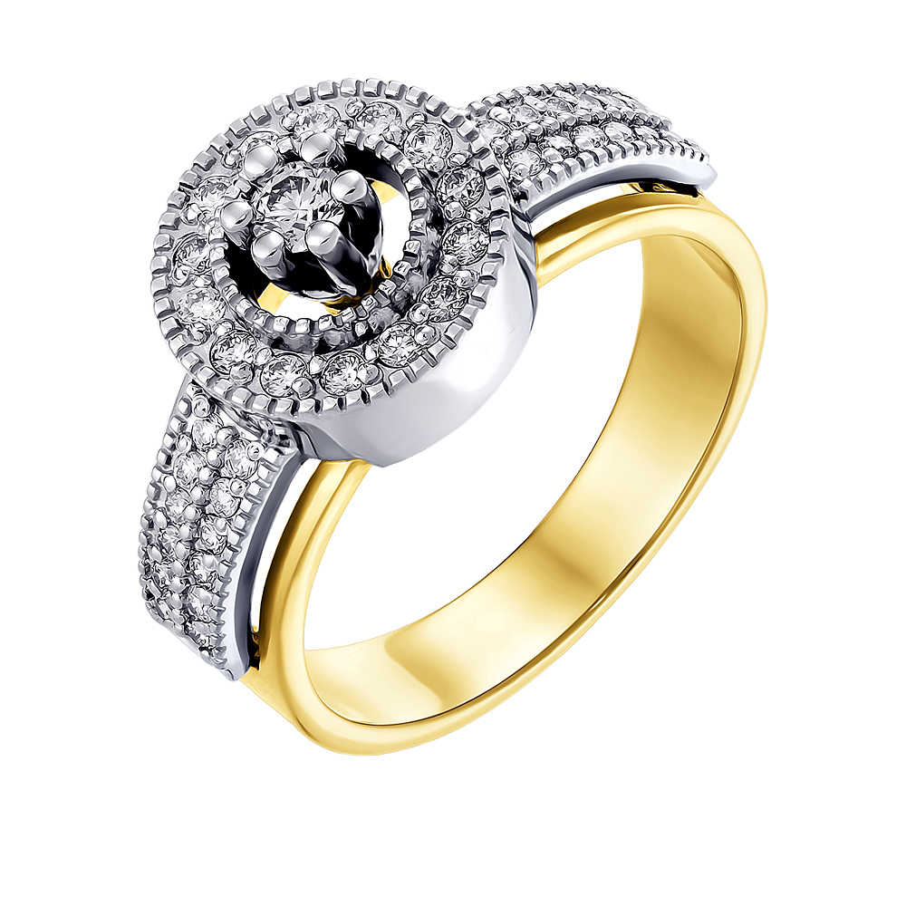 Кольца из желтого золота — купить кольцо из желтого золота в интернет магазине Adamas.ru